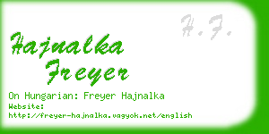 hajnalka freyer business card